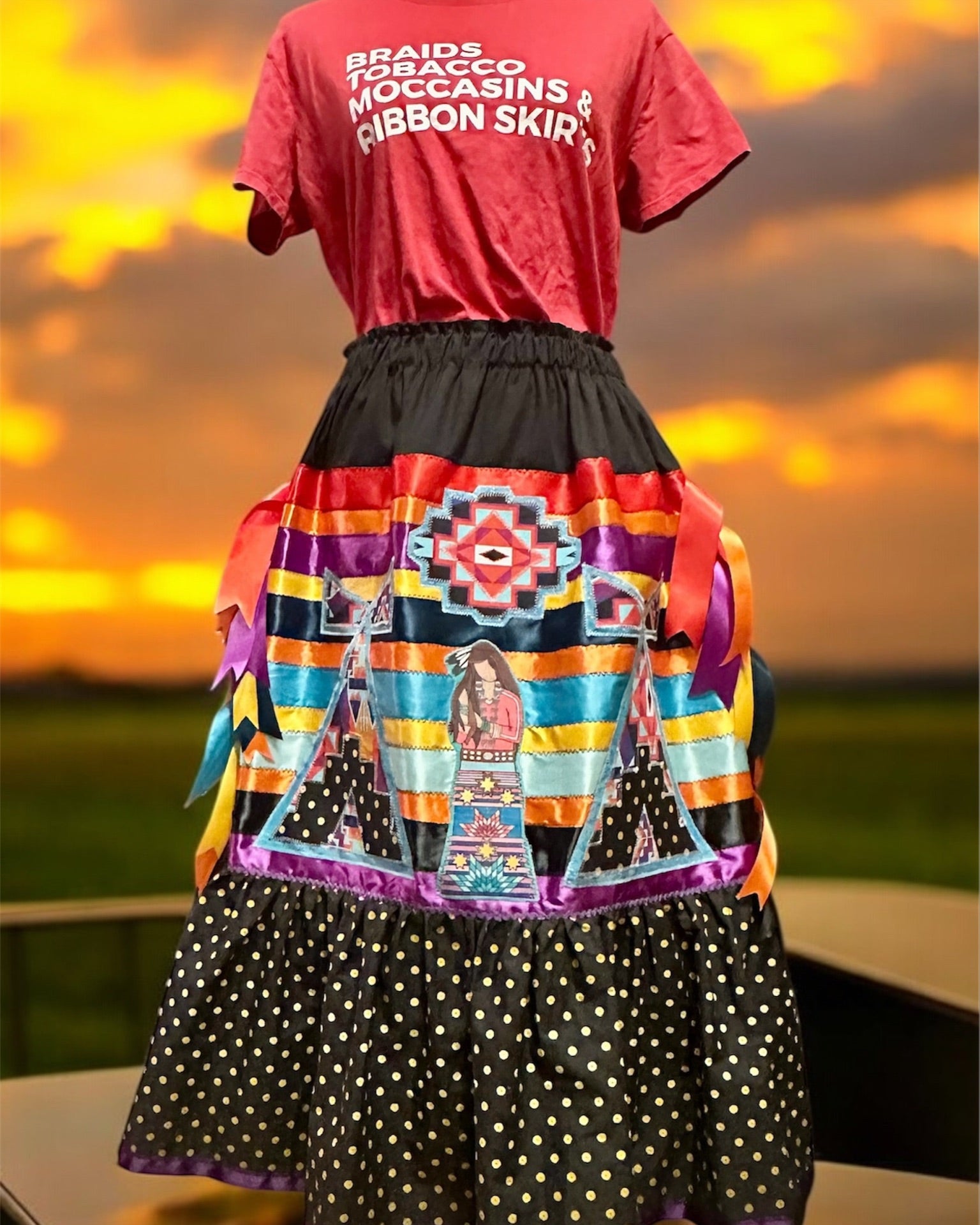 Teepee tradition Ribbon Skirt