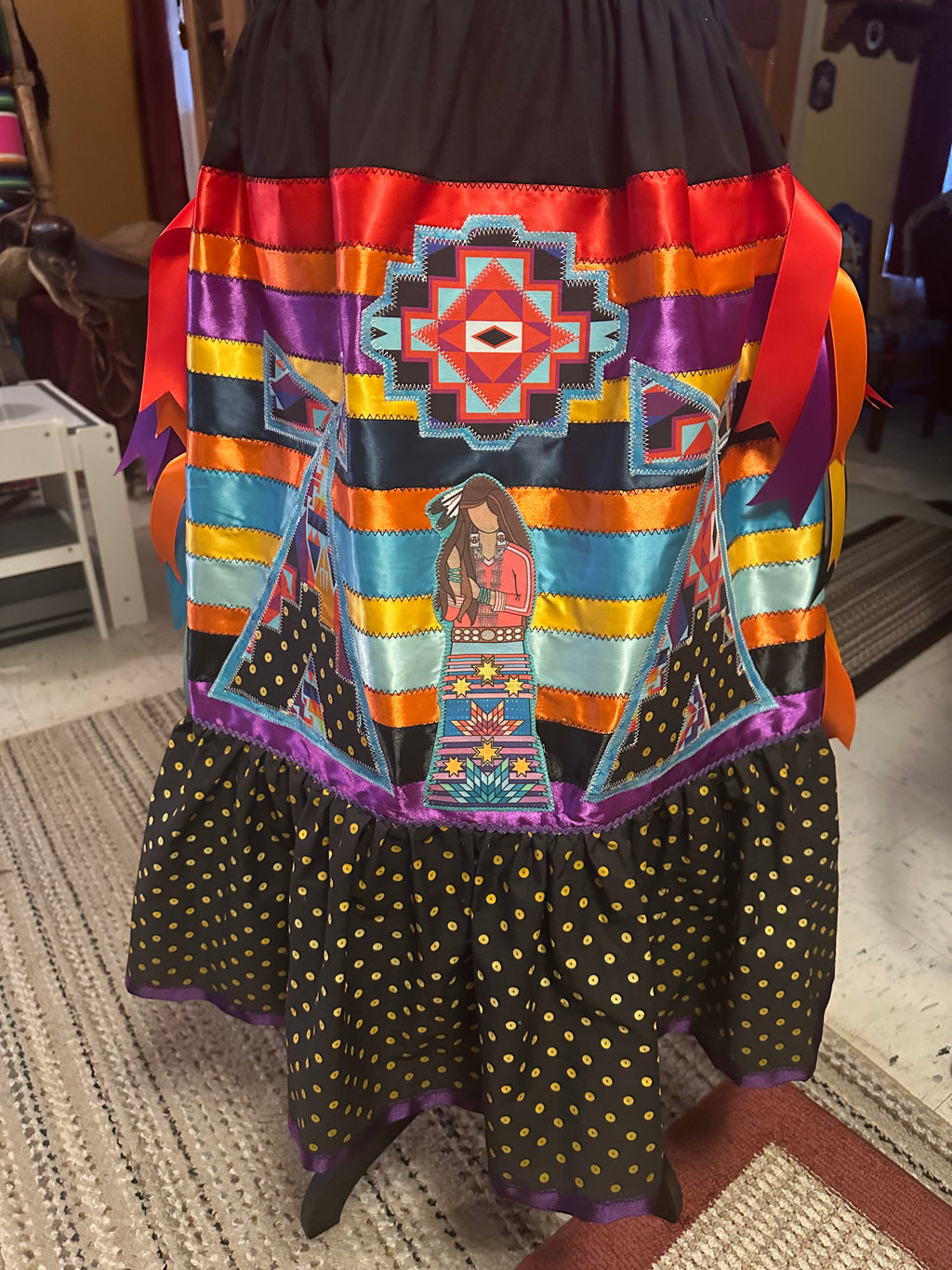 Teepee tradition Ribbon Skirt