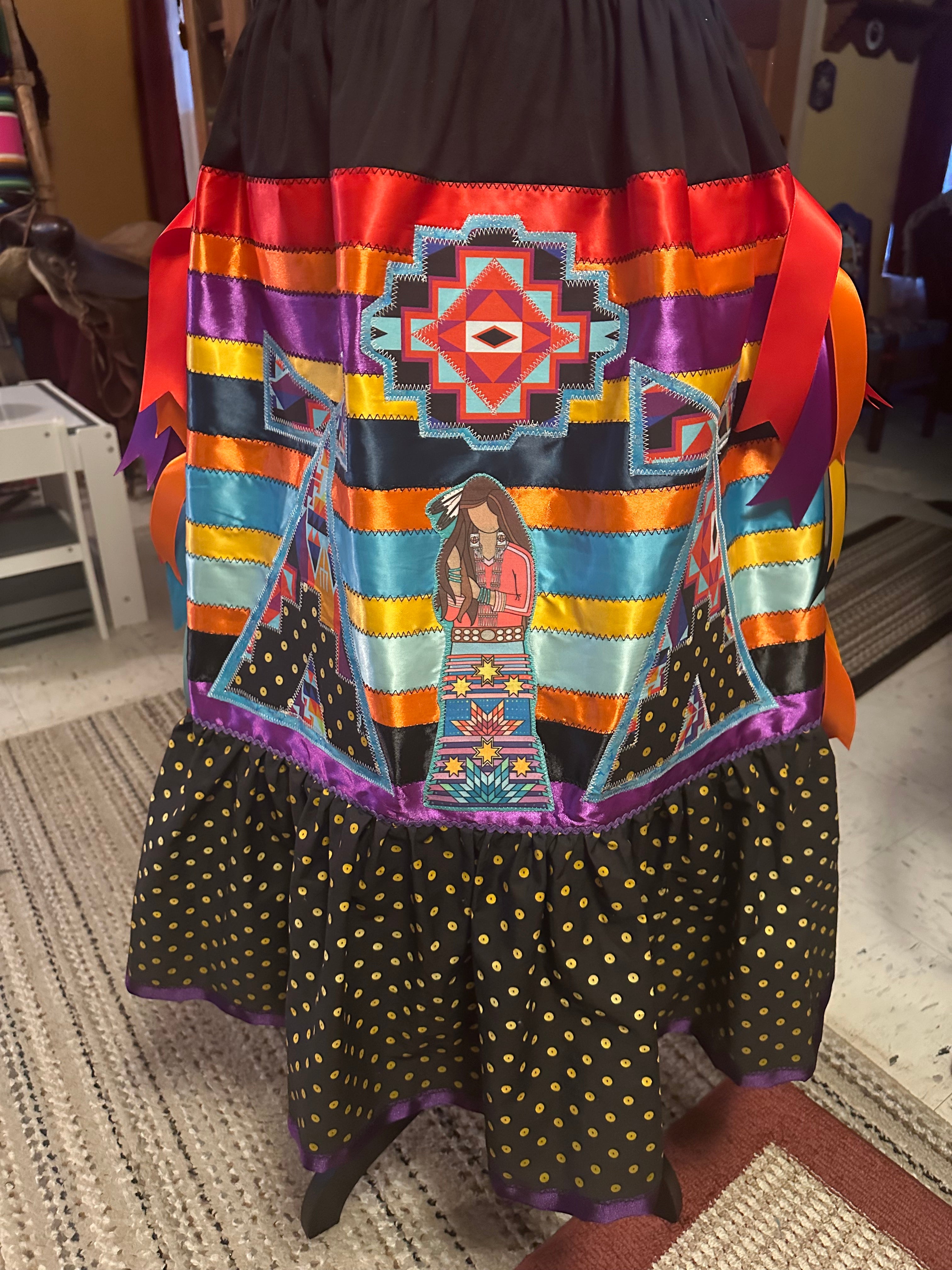 Teepee tradition Ribbon Skirt