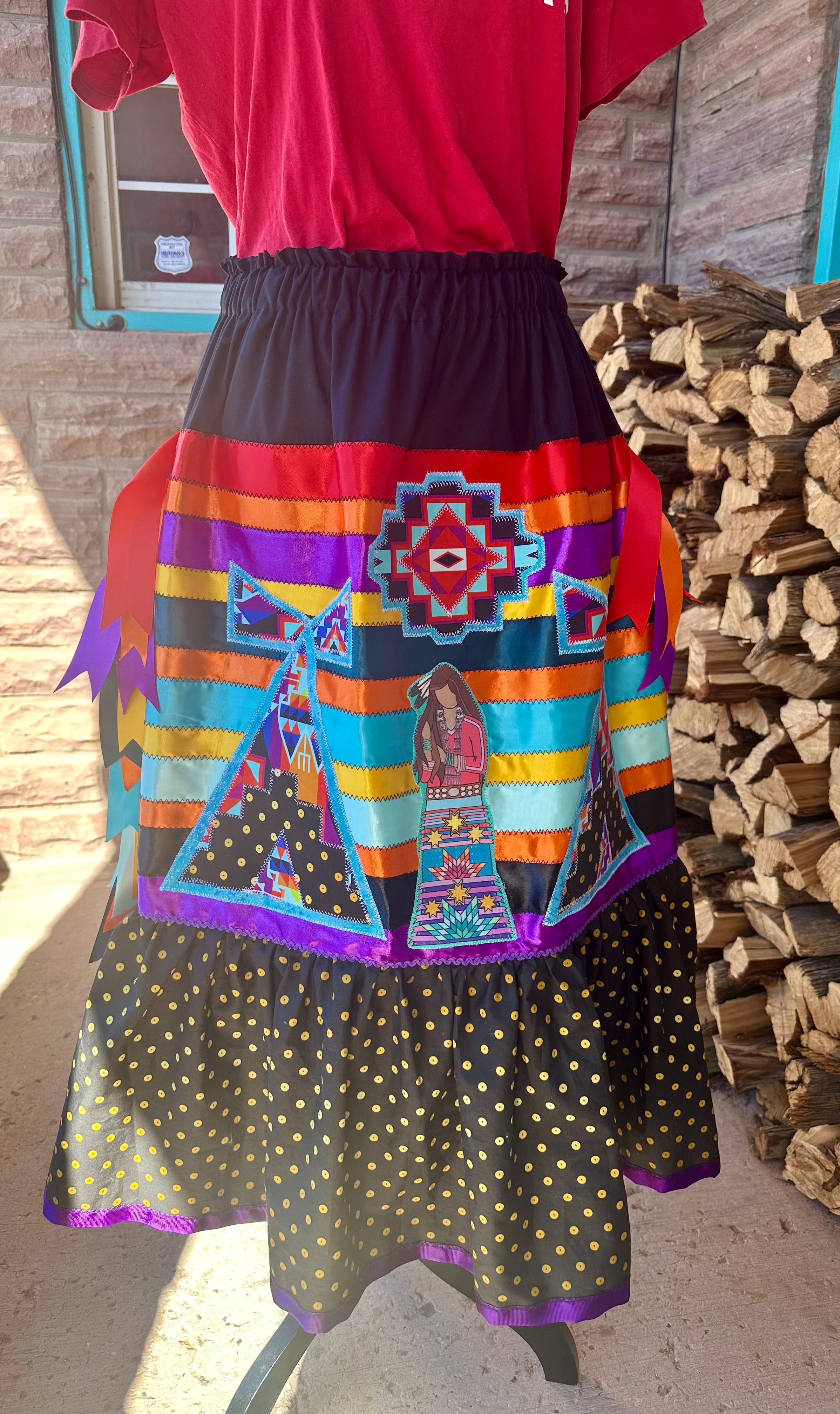 Teepee tradition Ribbon Skirt