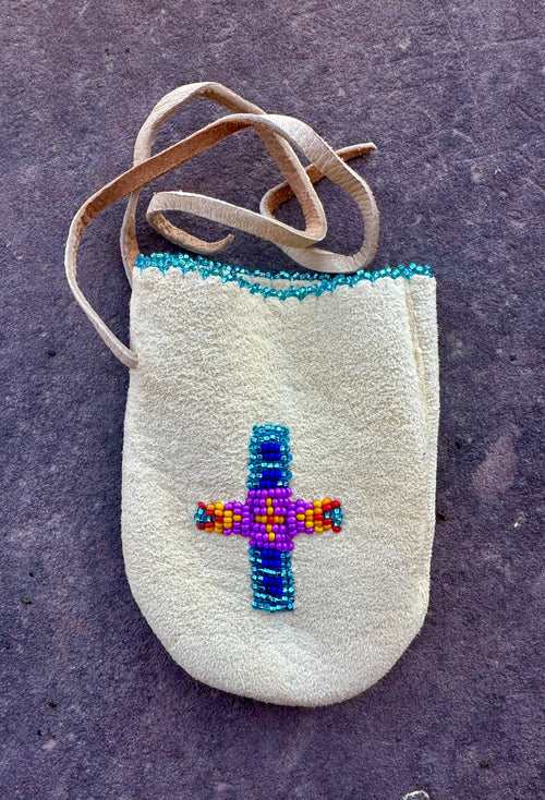Beaded Buckskin Pouch